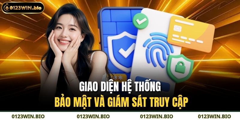 Giao diện hệ thống bảo mật và giám sát truy cập