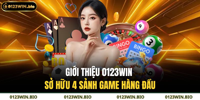 Giới Thiệu 0123WIN 2 Giới thiệu 0123WIN sở hữu 4 sảnh game hàng đầu