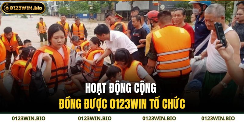 Hoạt động cộng đồng được 0123WIN tổ chức