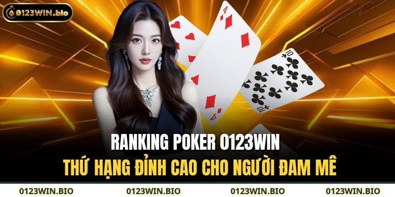 ranking poker 0123WIN
